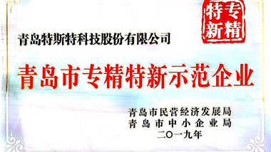 喜報!特斯特獲得“專精特新”示范企業授牌