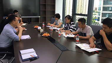 青島九聯集團研發經理帶隊一行 來我公司青島特斯特參觀及技術交流